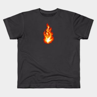 PIXEL ELEMENT - FIRE Kids T-Shirt